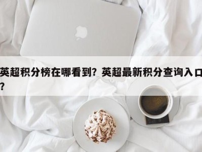 英超积分榜在哪看到？英超最新积分查询入口？