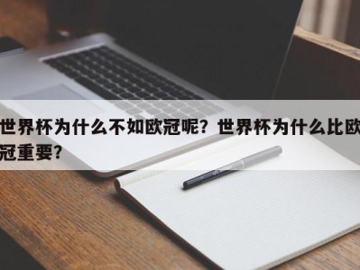 世界杯为什么不如欧冠呢？世界杯为什么比欧冠重要？