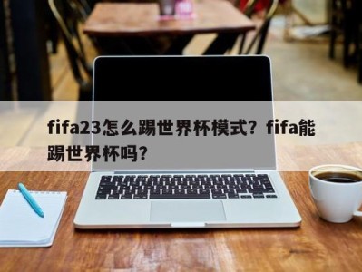 fifa23怎么踢世界杯模式？fifa能踢世界杯吗？