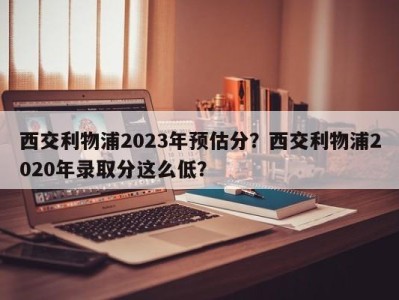 西交利物浦2023年预估分？西交利物浦2020年录取分这么低？