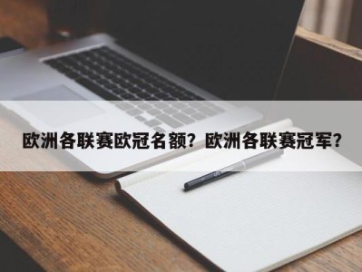 欧洲各联赛欧冠名额？欧洲各联赛冠军？