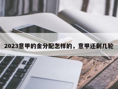 2023意甲的金分配怎样的，意甲还剩几轮